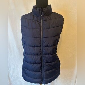GAP ColdControl Puffer Vest Navy Blue Water Resistant L